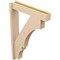 Ekena Millwork 5 1/2-in W x 26-in D x 38-in H Balboa Block Rough Cedar Woodgrain TimberThane Outlooker, Primed Tan OUTUR055X26X38BOA44RCPR - alternate 5